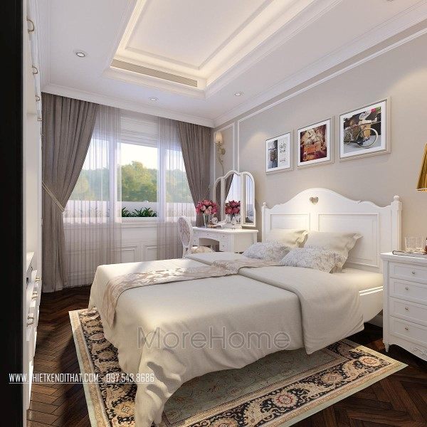 Thiết kế nội thất phòng ngủ chung cư Hei Tower